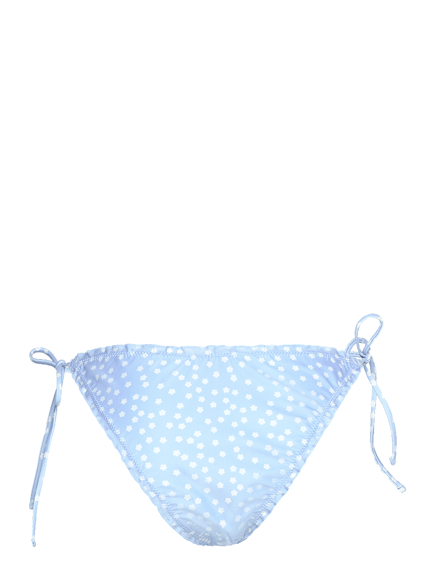 Gina Tricot - Soft flounce bikini brief - küljelt seotavad bikiinid - blue ditsy (6890) - 1