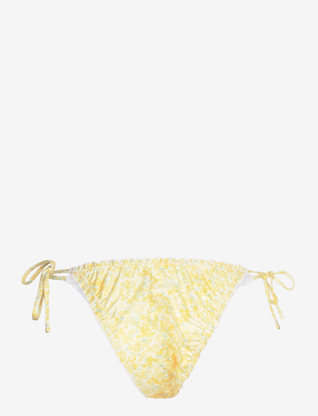 Gina Tricot - Soft flounce bikini brief - side tie bikinier - yellow ditsy (2502) - 1