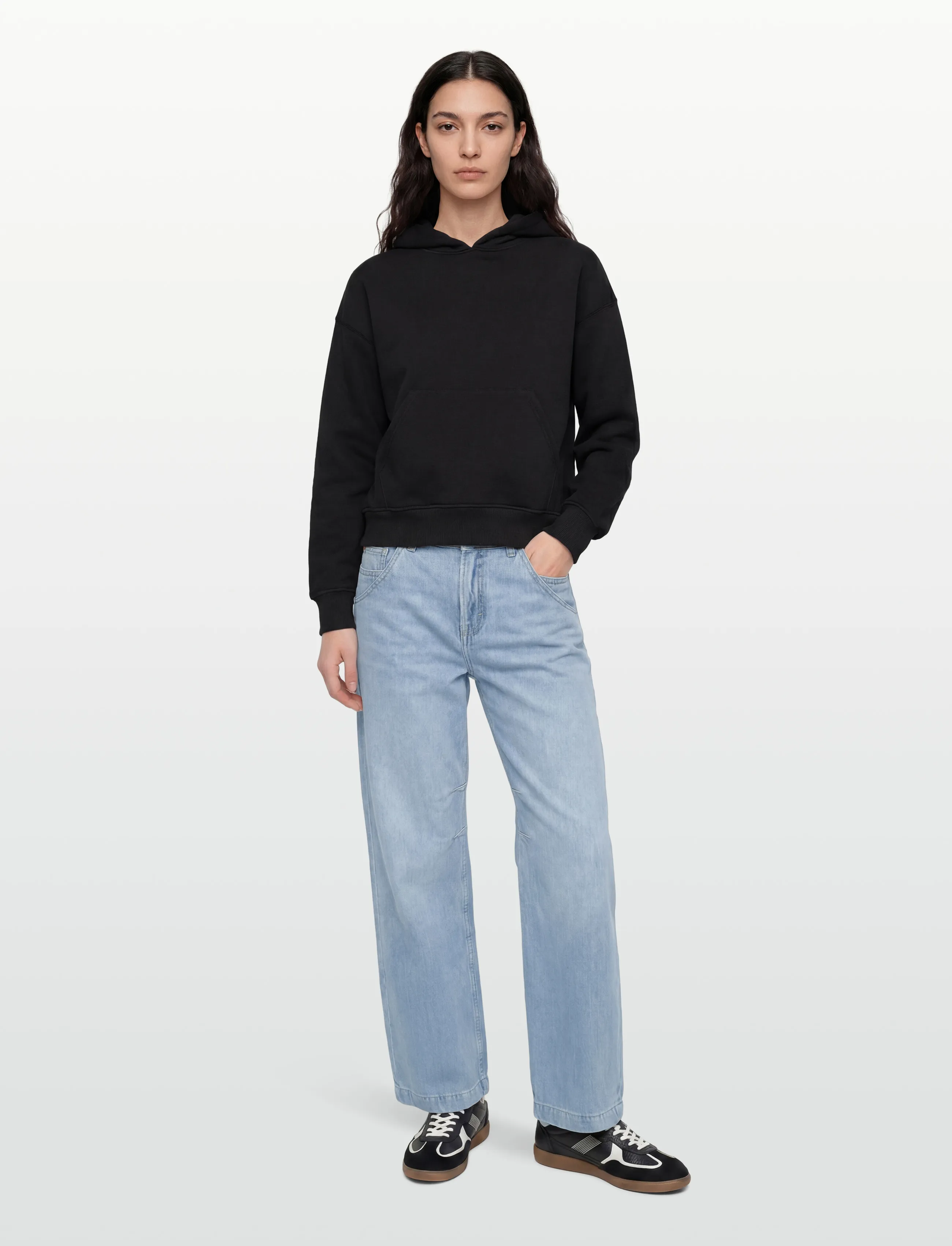 Gina Tricot - Basic original hoodie - hoodies - black (9000) - 0