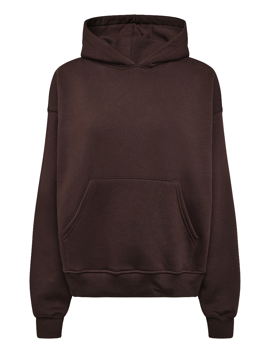 Gina Tricot - Iconic hoodie - kapuutsiga pusad - chocolate plum (4015) - 0