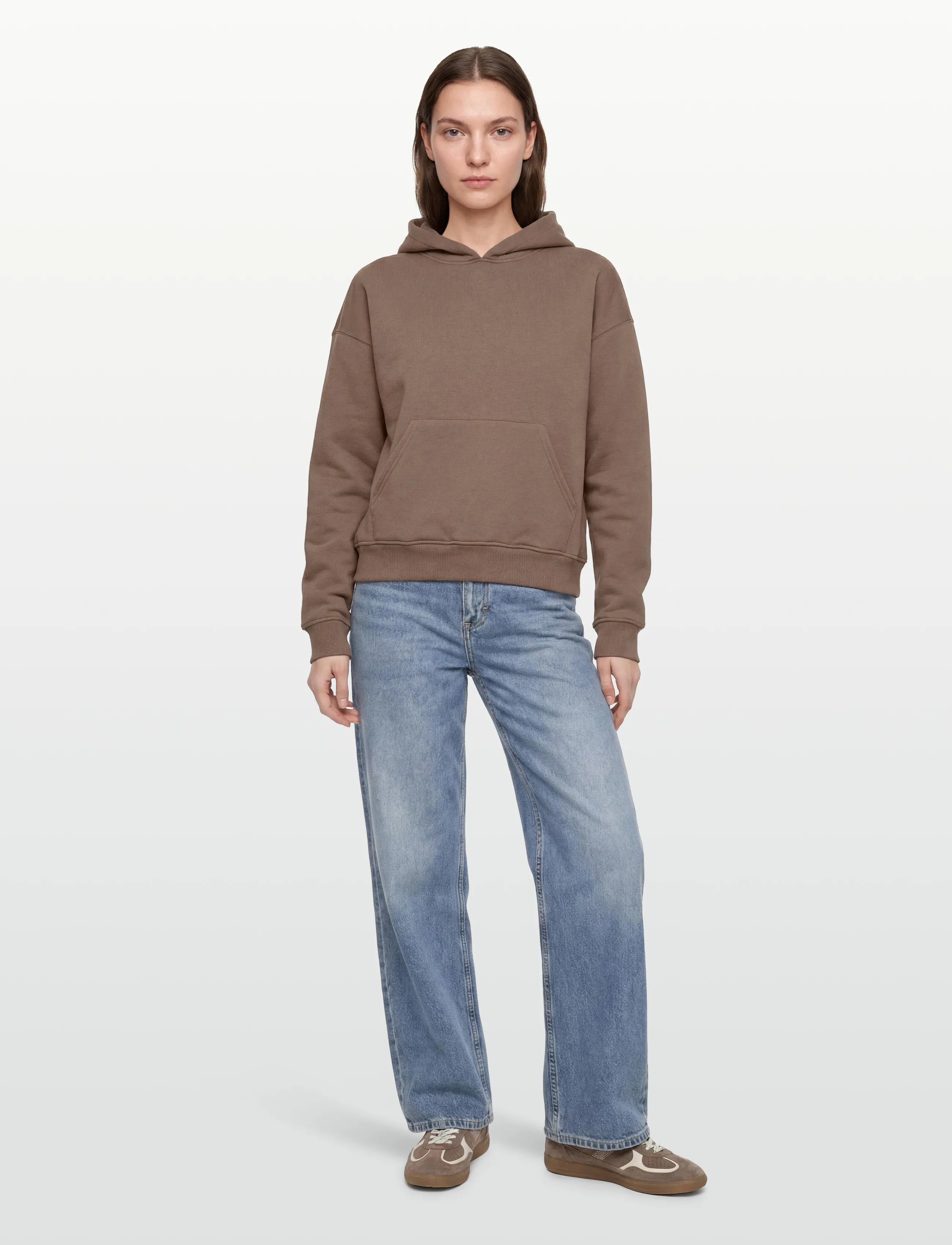 Gina Tricot Iconic Hoodie, XL, Sweatshirts & Hoodies, Braun - Frauen