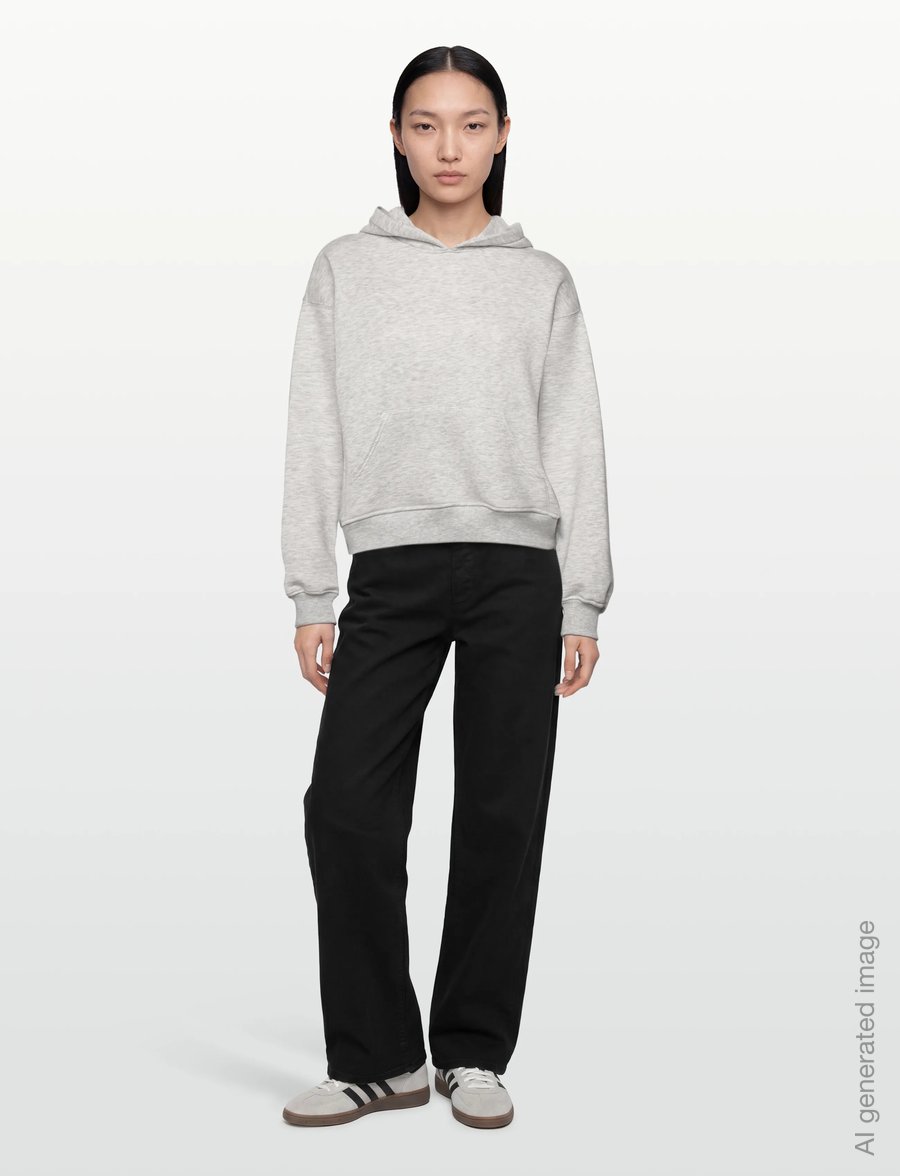 Gina Tricot - Iconic hoodie - hættetrøjer - lt grey melange - 0