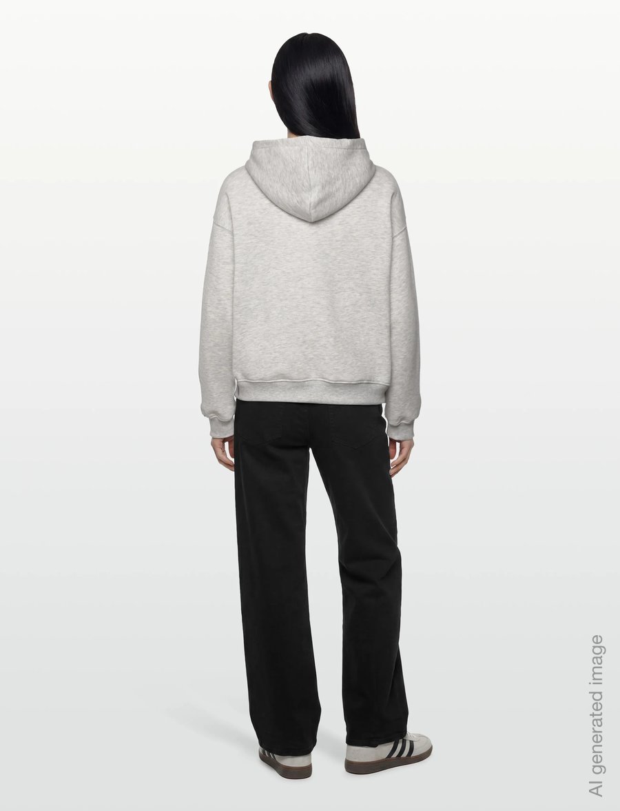 Gina Tricot - Iconic hoodie - hættetrøjer - lt grey melange - 4