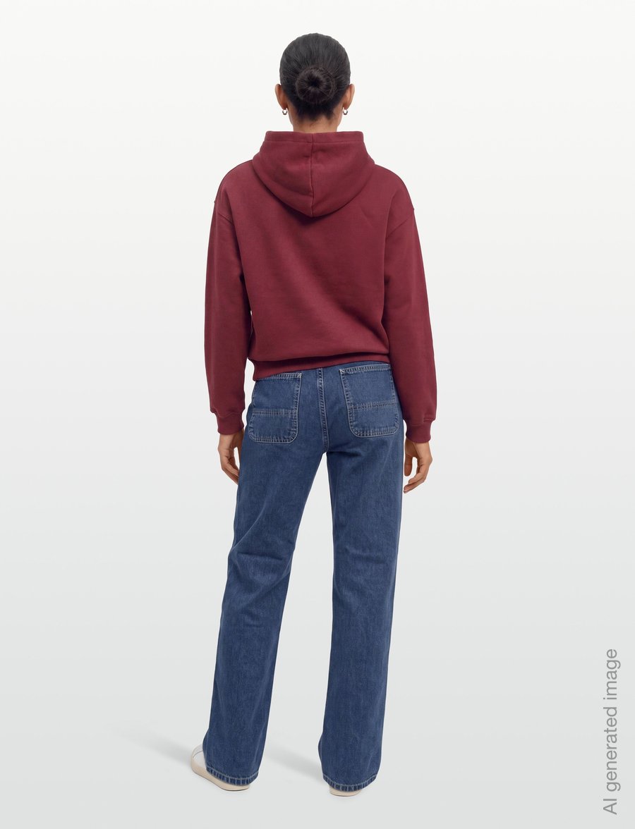 Gina Tricot - Iconic hoodie - kapuutsiga pusad - maroon banner - 4