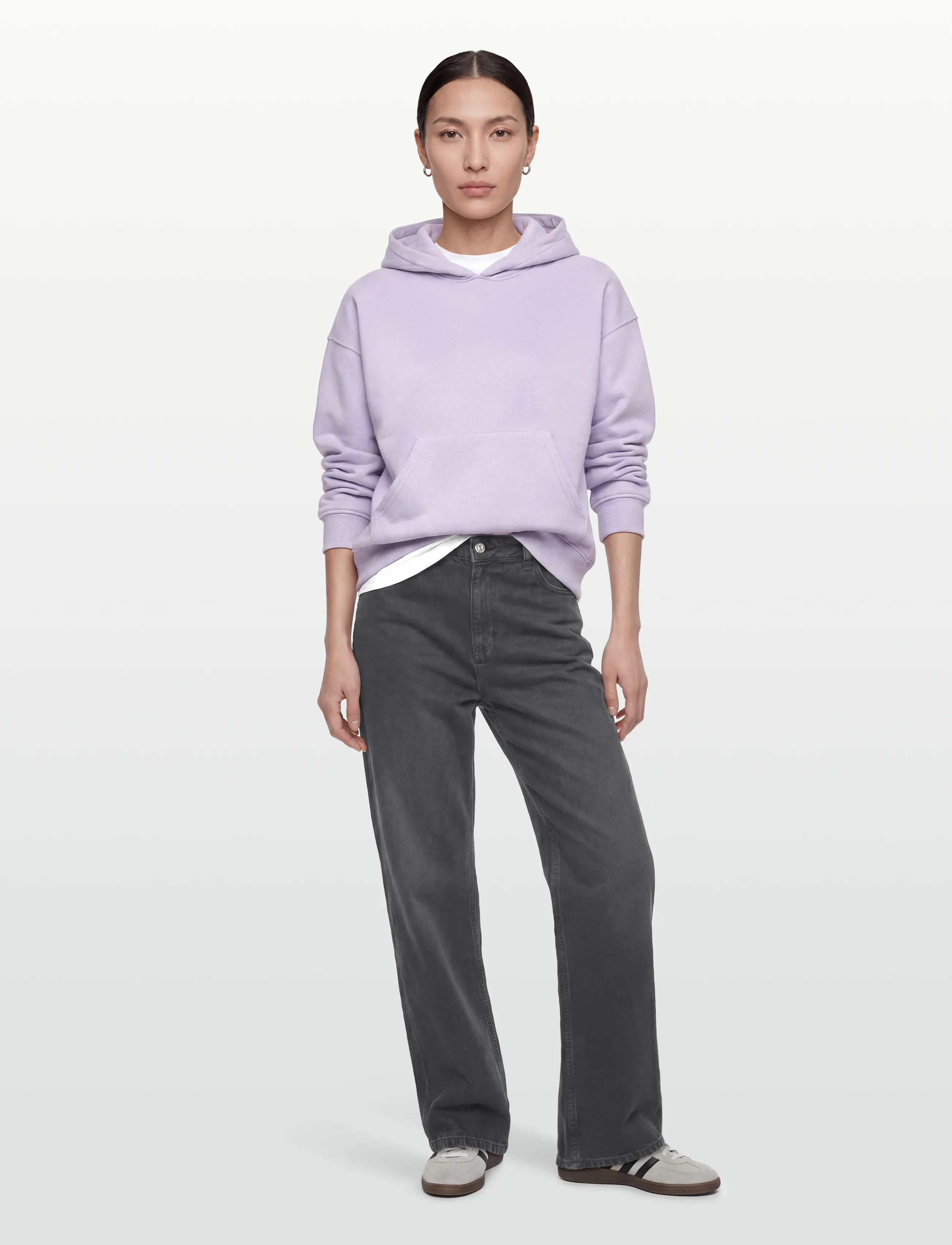 Gina Tricot Iconic Hoodie, S, Sweatshirts & Hoodies, Lila - Frauen