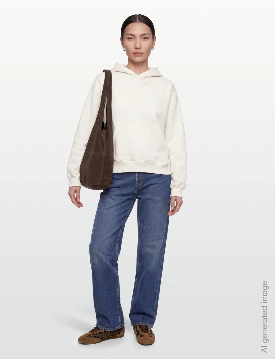 Gina Tricot - Iconic hoodie - kapuutsiga pusad - tofu (7170) - 0