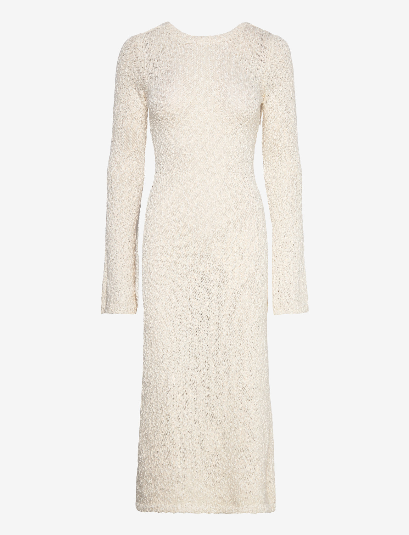 Gina Tricot Knitted bouclé dress - Kjoler - OFFWHITE / white