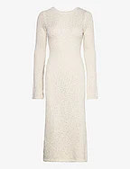 Knitted bouclé dress - OFFWHITE