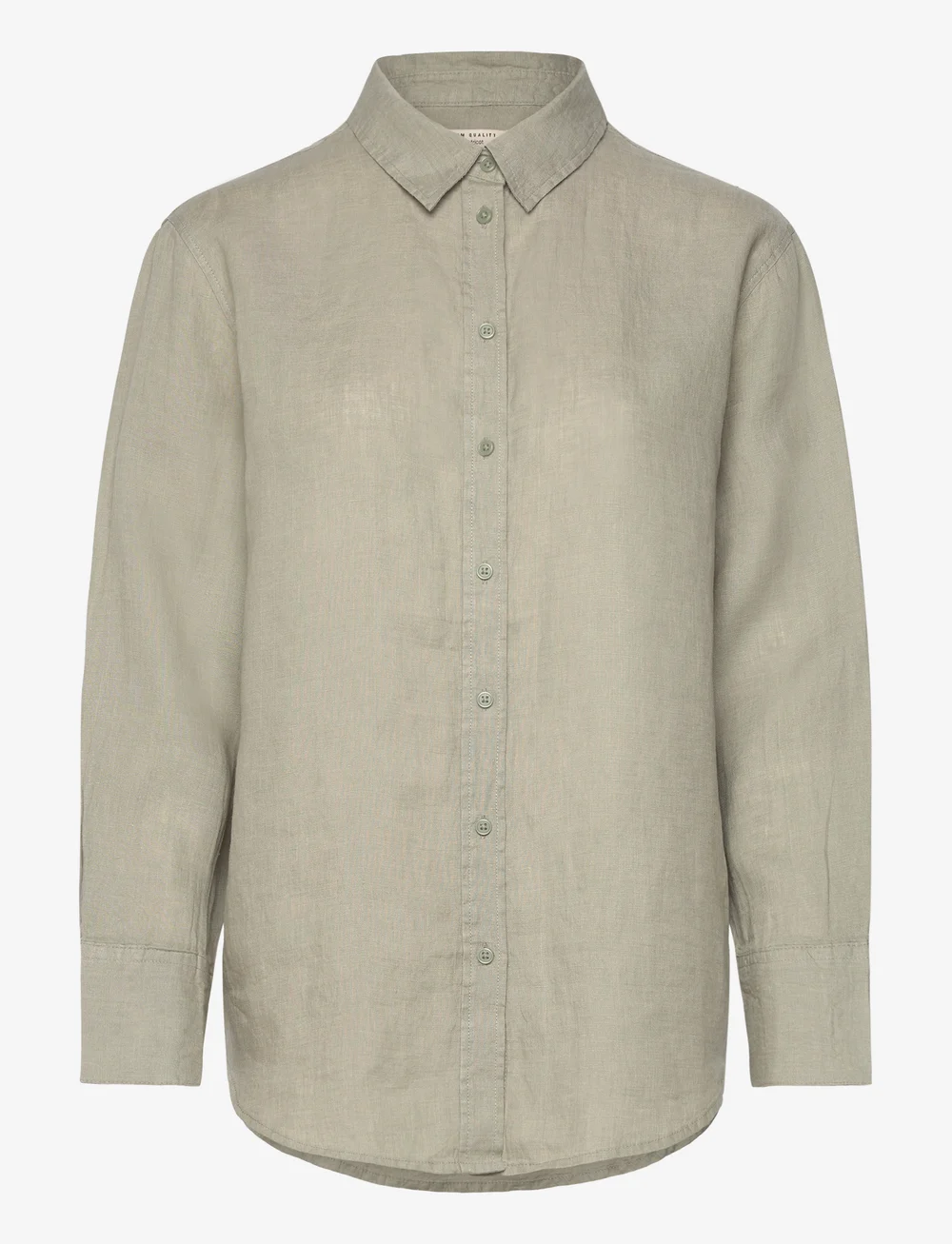 Gina Tricot - Linen shirt - hørskjorter - seagrass (6020) - 0
