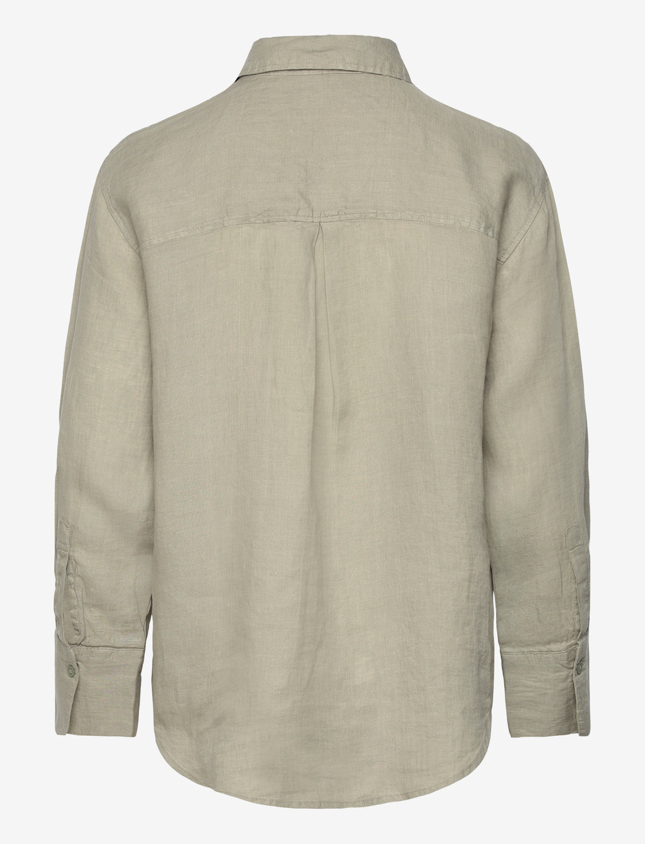 Gina Tricot - Linen shirt - linneskjortor - seagrass (6020) - 1