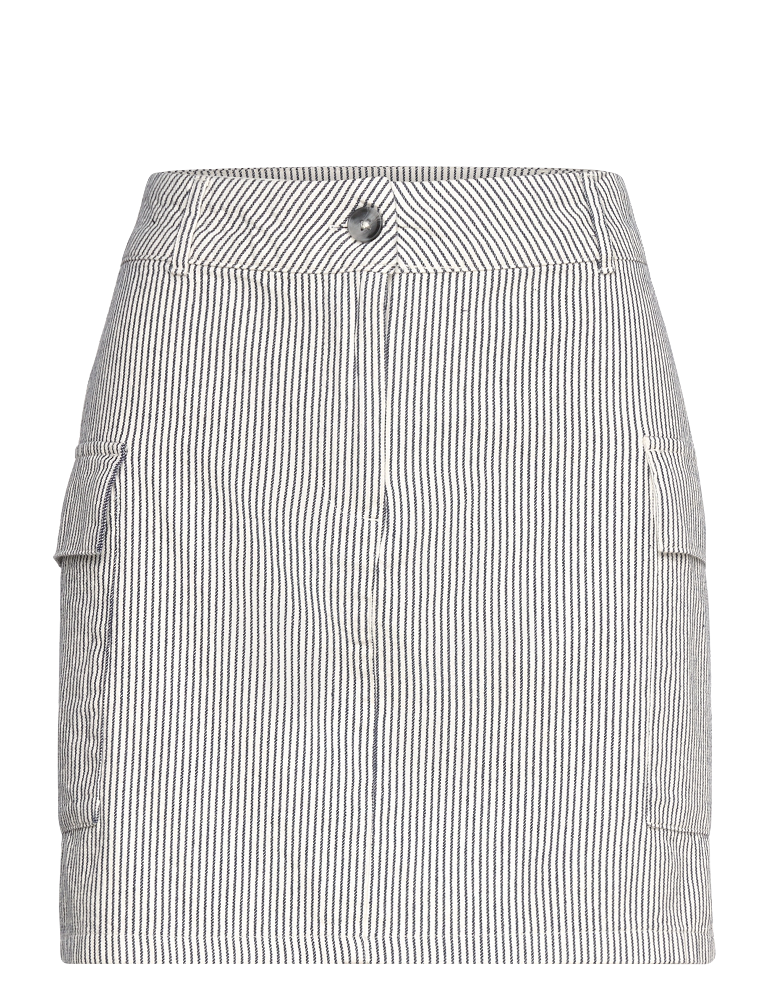 Gina Tricot Striped Skirt, S, Röcke, Weiß - Short, Frauen