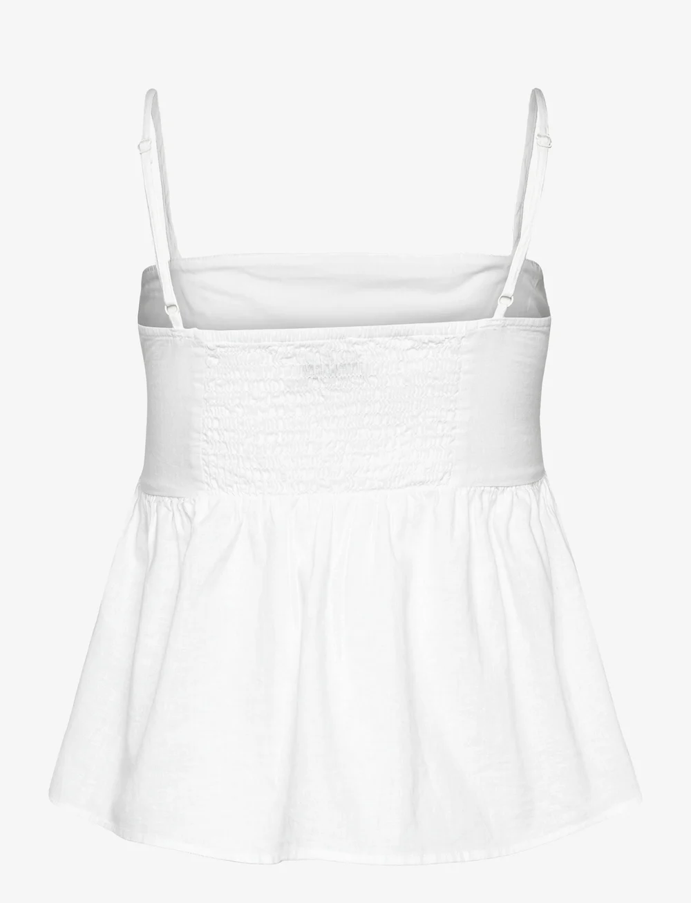 Gina Tricot - Linen blend singlet - Ärmlösa blusar - white (1000) - 1