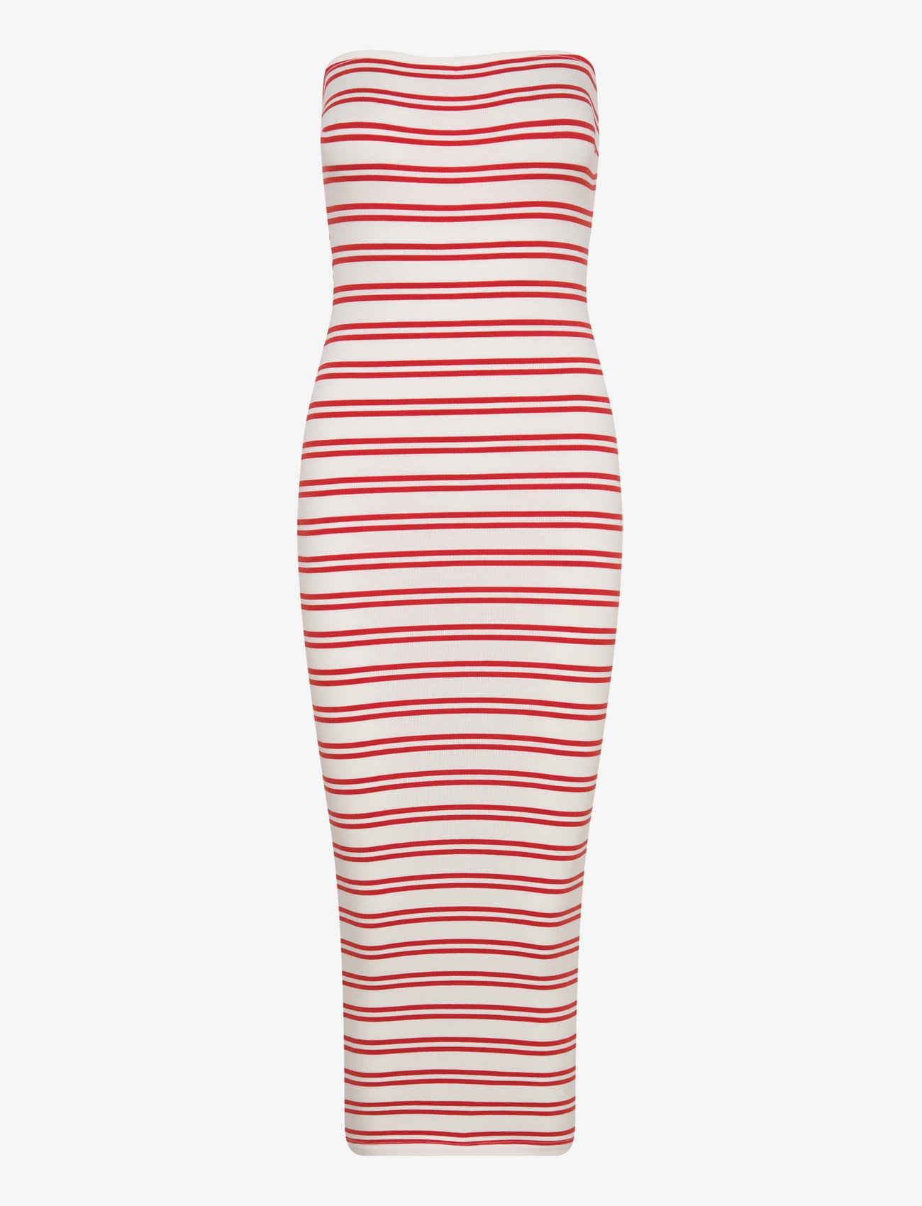 Gina Tricot - Super stretch tube dress - liibuvad kleidid - red stripe - 0