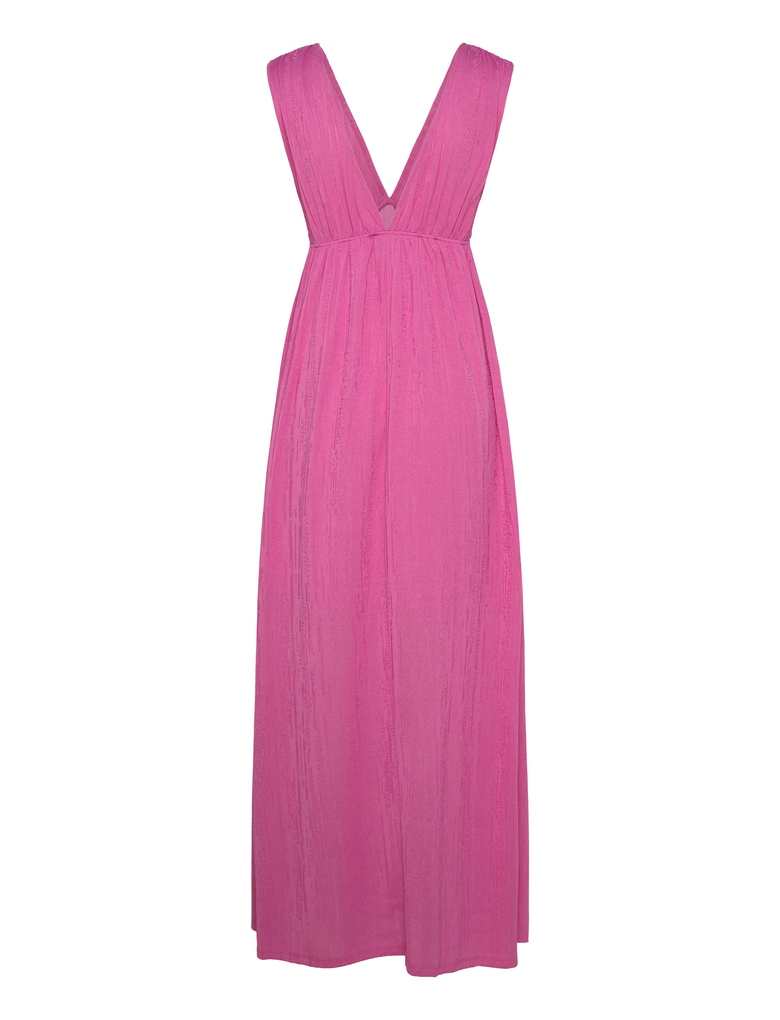 Gina Tricot - Deep v maxi dress - super pink (3107) - 1