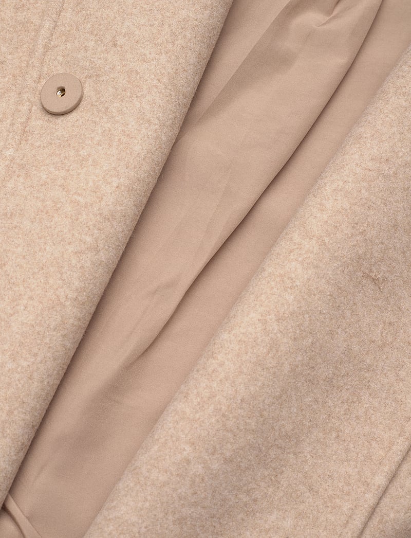 Gina Tricot - Round neck short jacket - vinterjackor - beige melange (1186) - 4