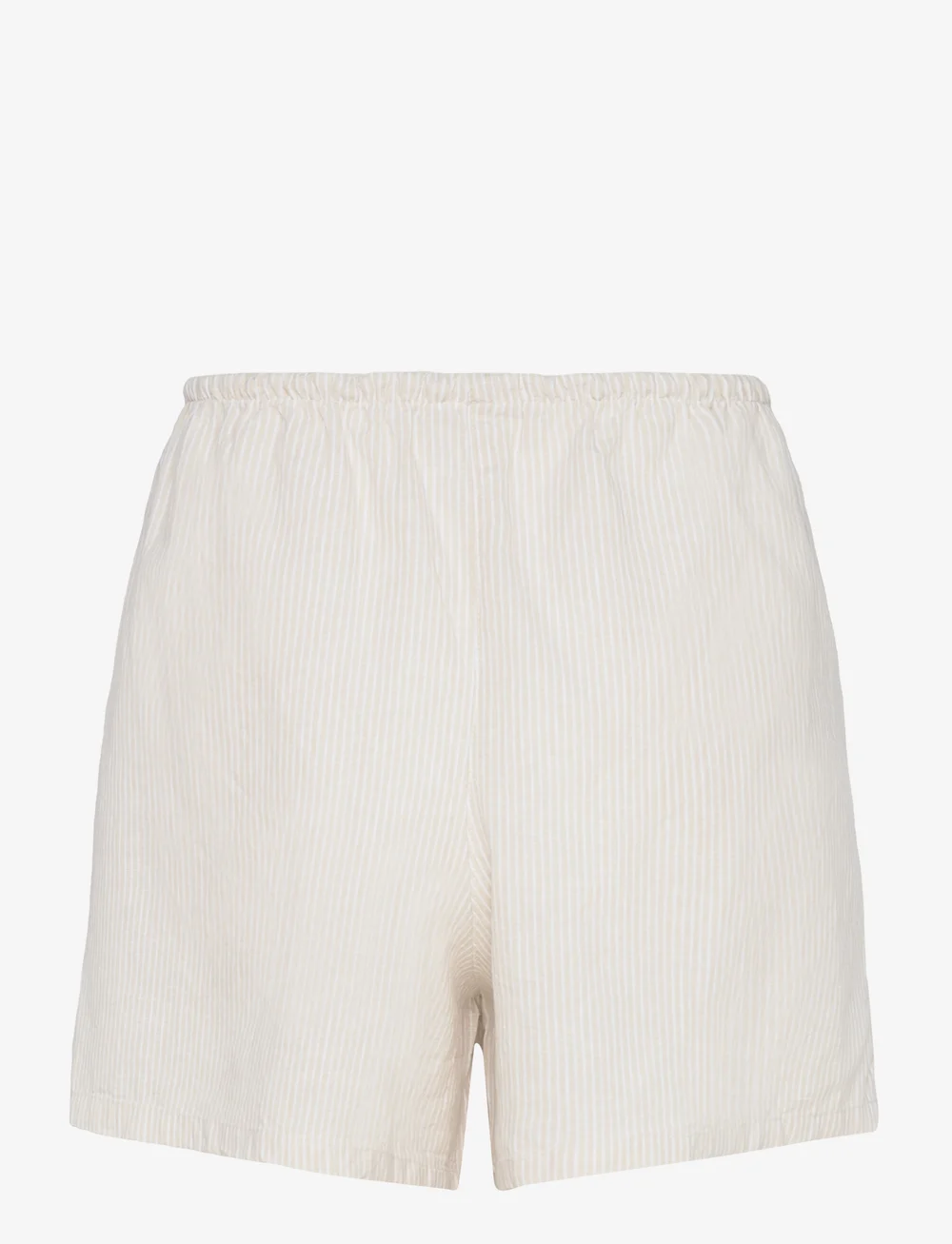 Gina Tricot - Relaxed linen blend shorts - linneshorts - beige/stripe (8109) - 1