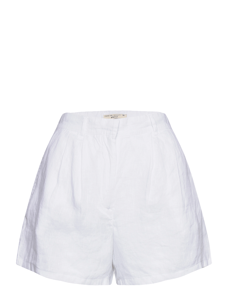 Gina Tricot - Linen shorts - linen shorts - white (1000) - 0