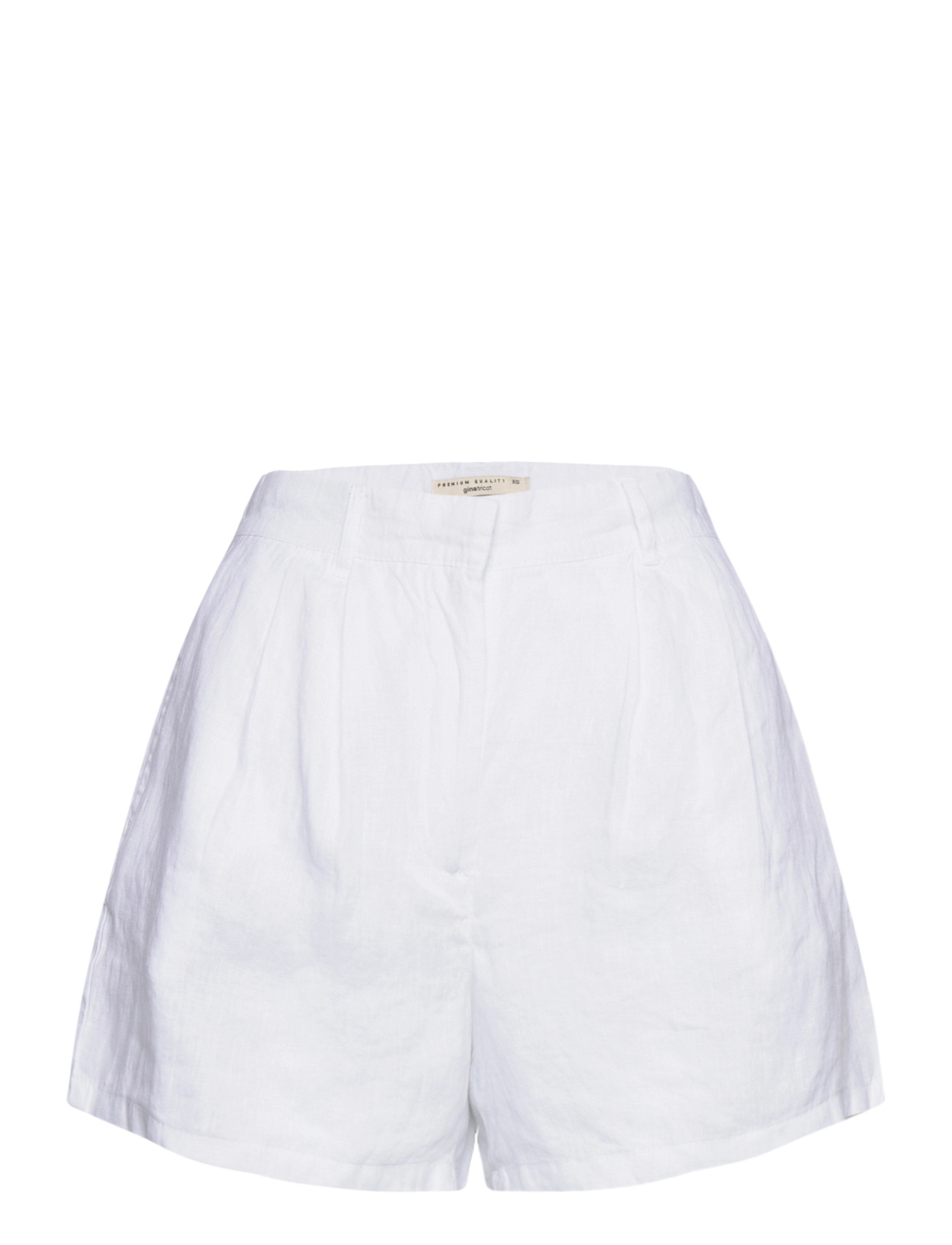 Gina Tricot Linen shorts - Leinen-Shorts - WHITE (1000) / white