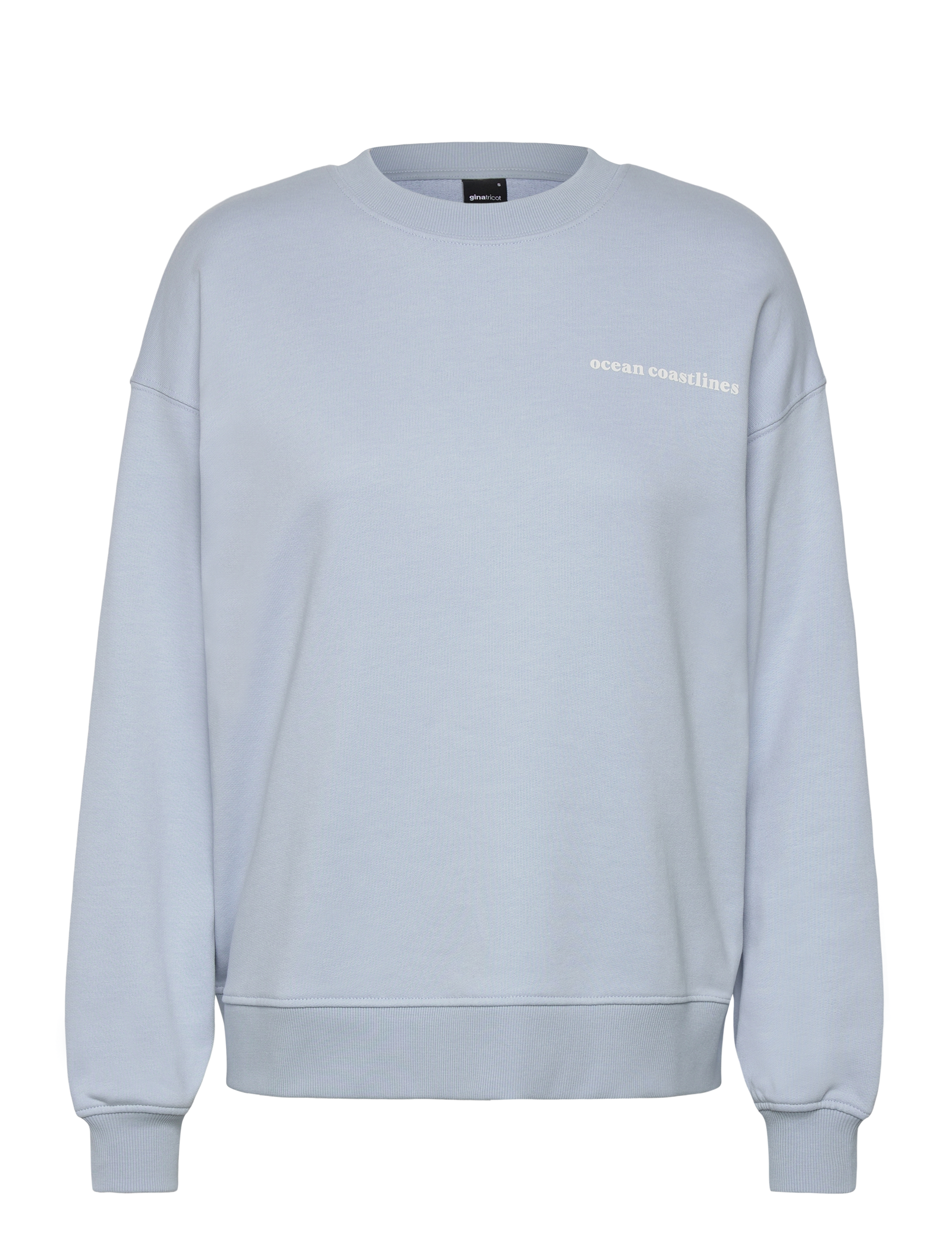 Gina Tricot Embroidery sweater - Tøj - CASHMERE BLUE (5091) / blue