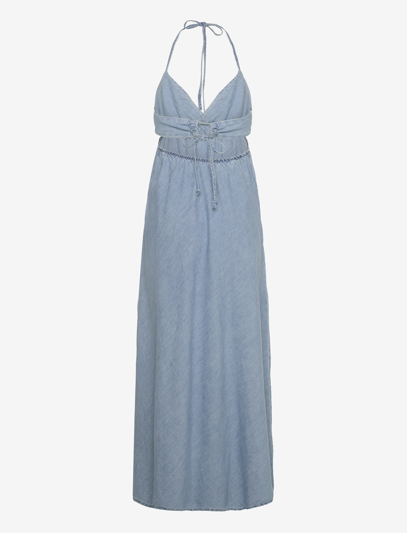 Gina Tricot - Open back denim dress - sommerkjoler - lt blue - 1
