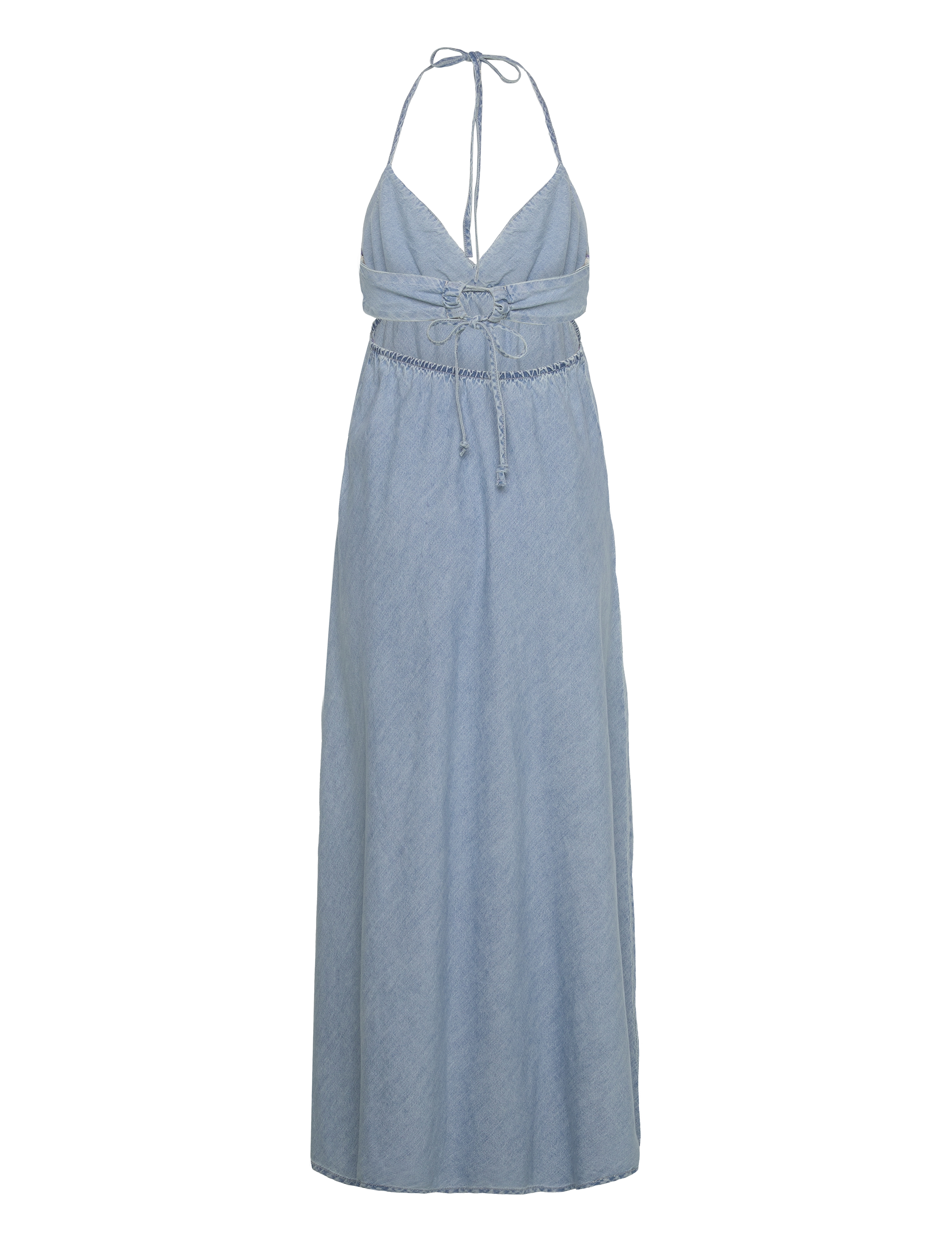 Gina Tricot - Open back denim dress - lt blue - 1
