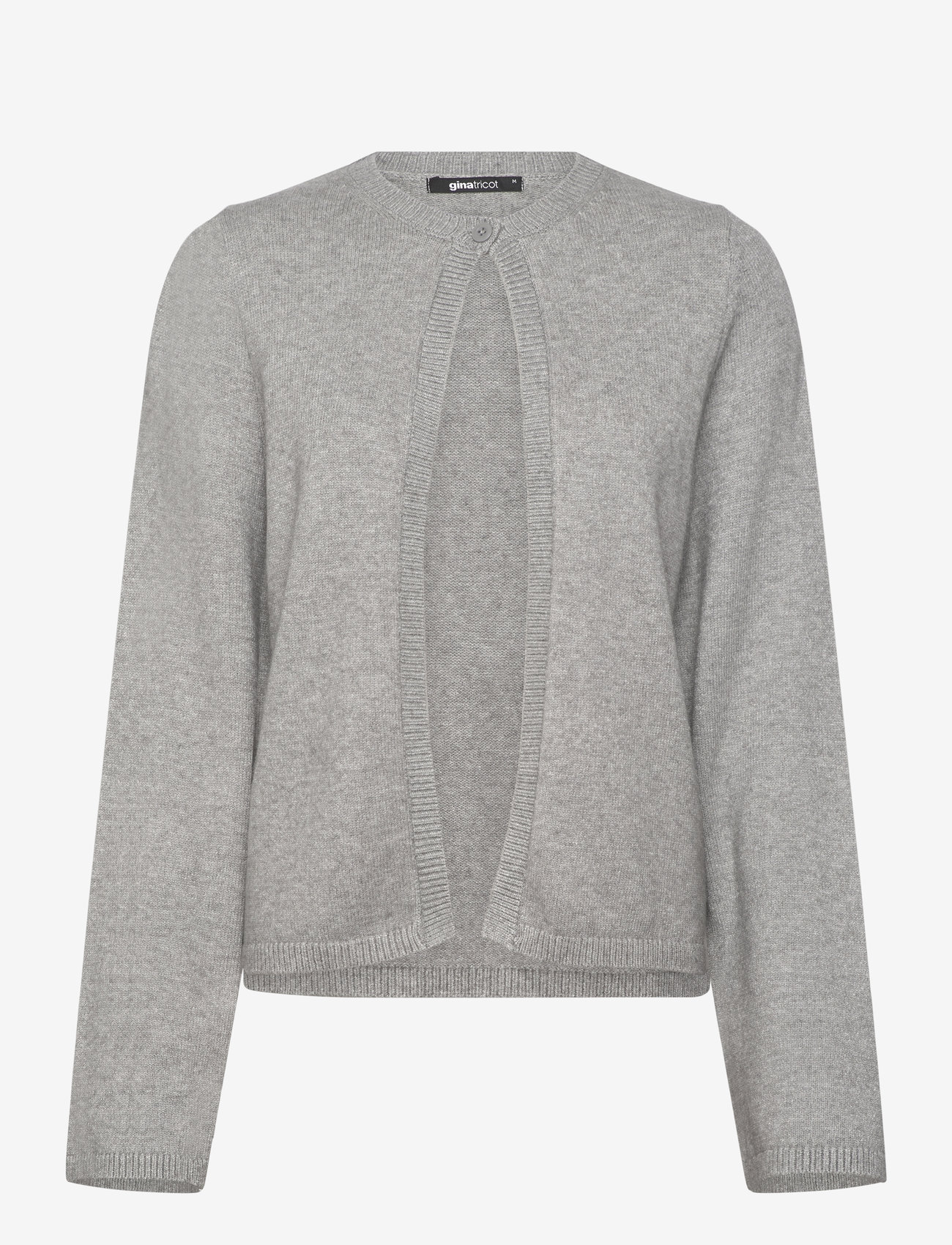 One-button knit cardigan