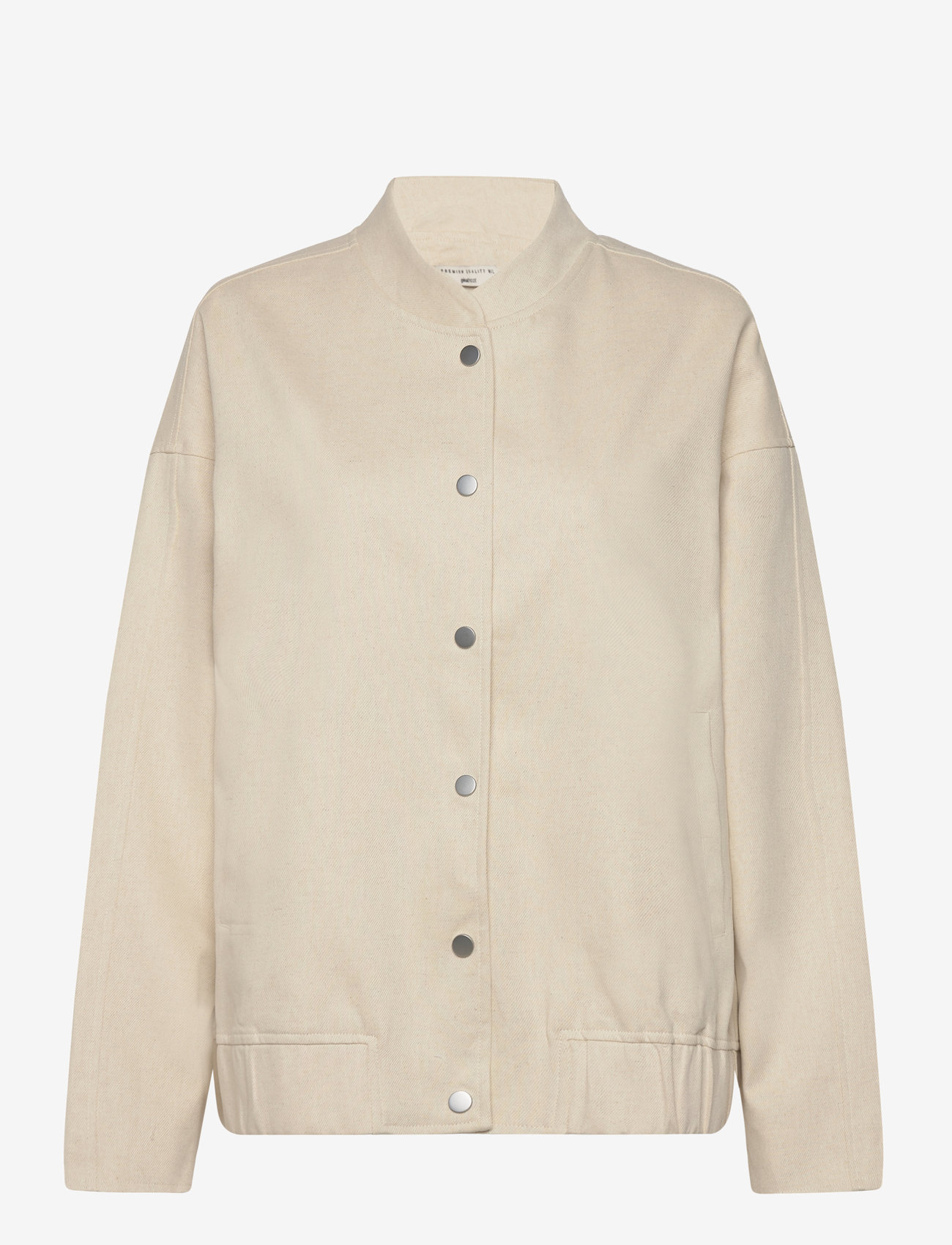 Gina Tricot - Linen blend bomber jacket - bomber jakid - linen beige (1061) - 0