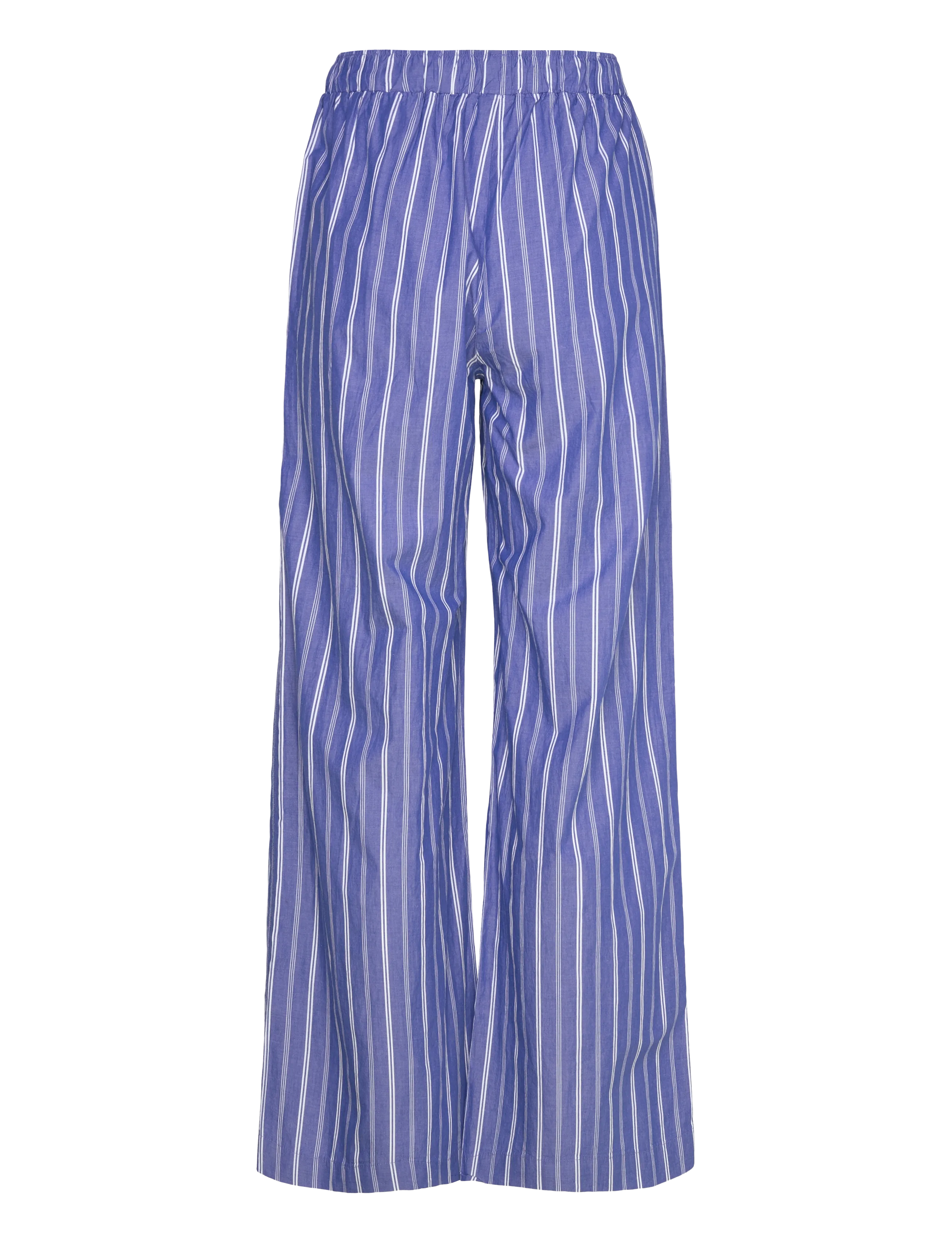 Gina Tricot - Cotton poplin trousers - straight leg trousers - blue/stripe - 1