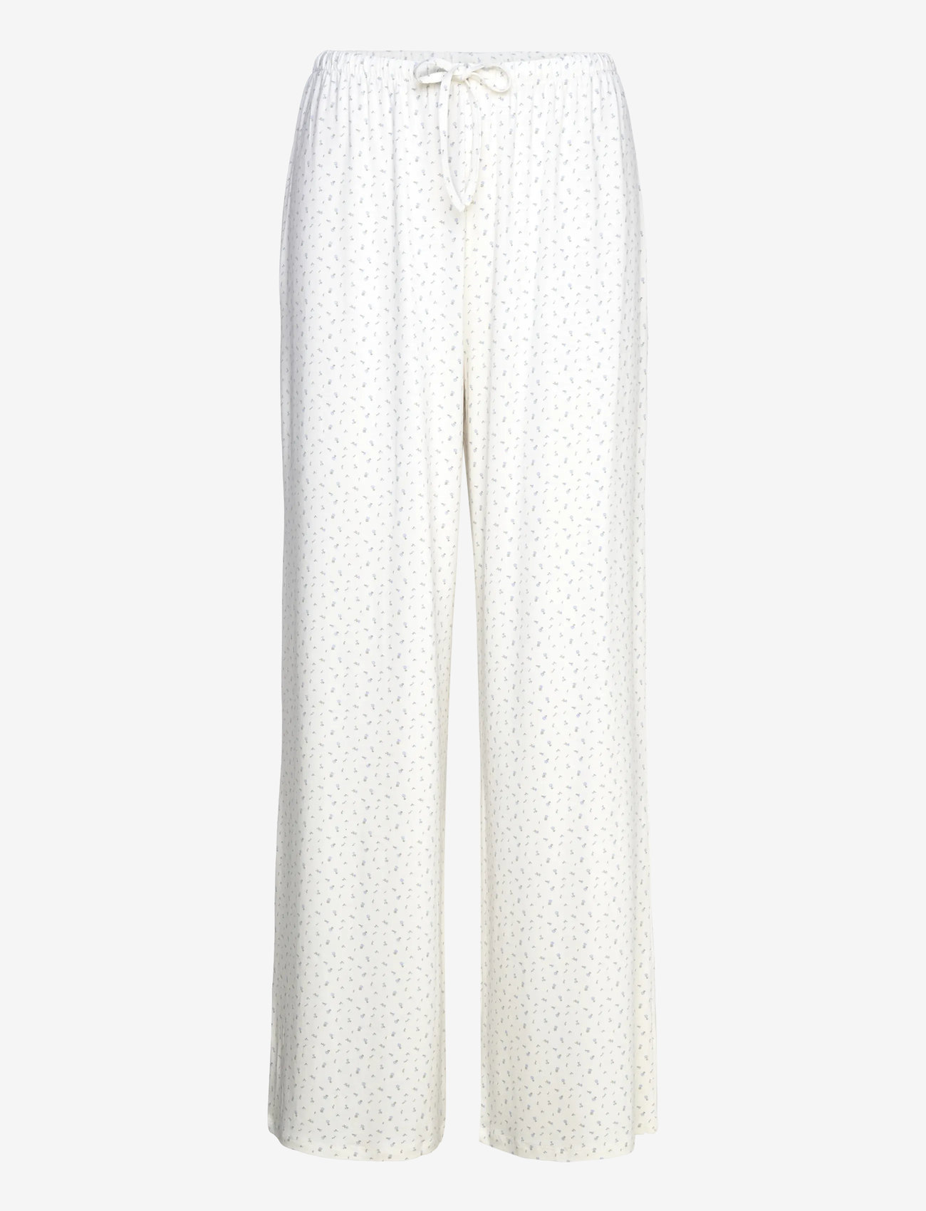 Gina Tricot - drawstring wide trousers - natbukser - ditsy aop (9150) - 0