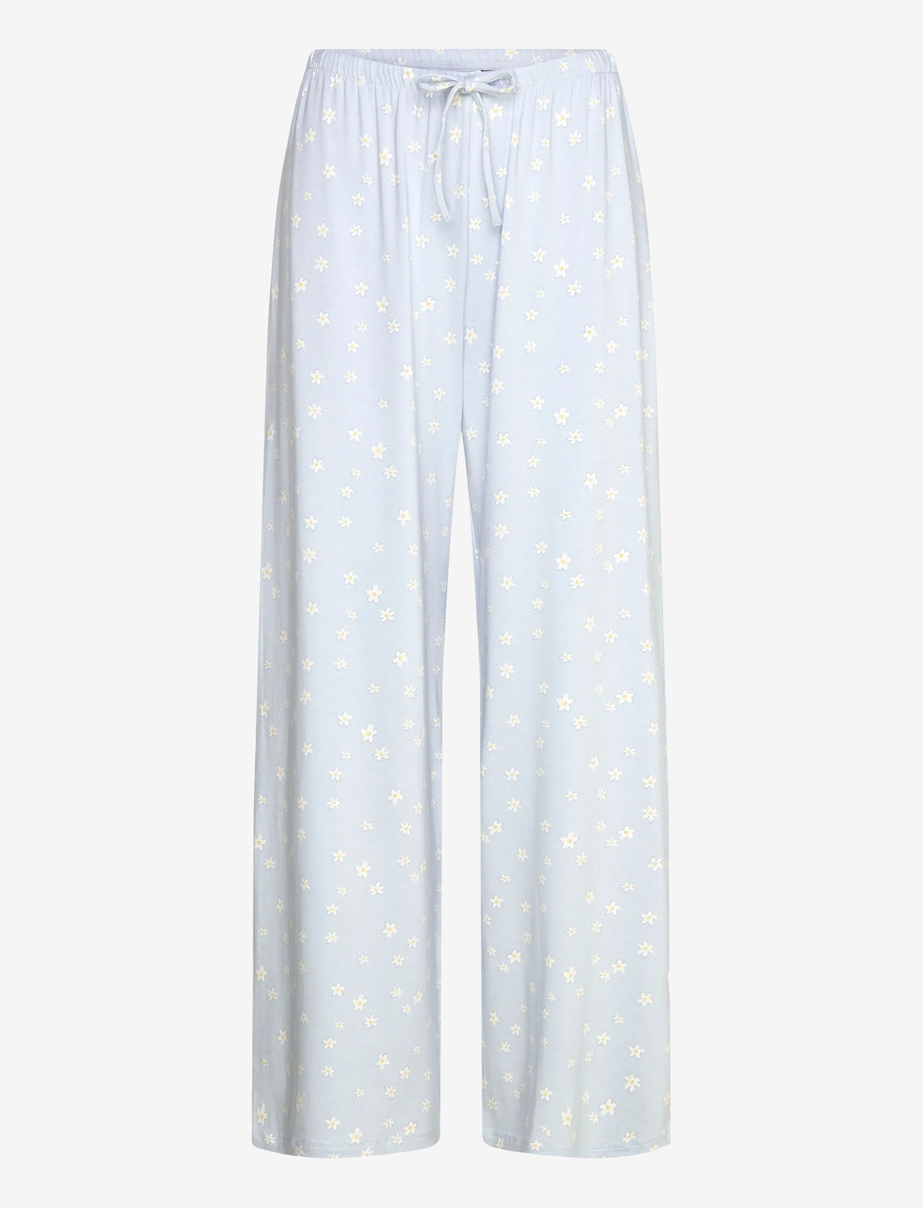 Gina Tricot - drawstring wide trousers - natbukser - simple flower (9051) - 0