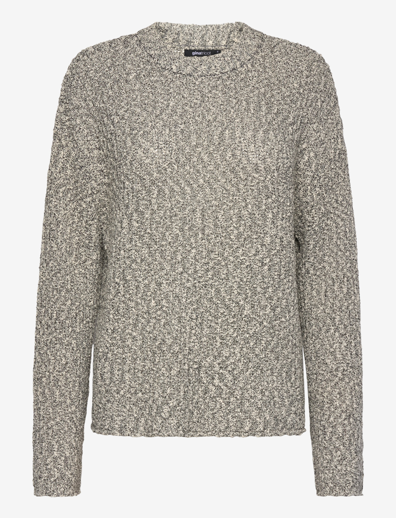 Gina Tricot - Slub knitted sweater - swetry - black/white - 0