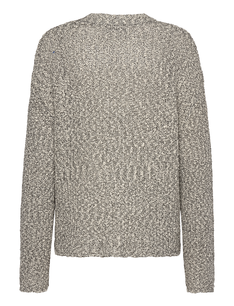 Gina Tricot - Slub knitted sweater - swetry - black/white - 1