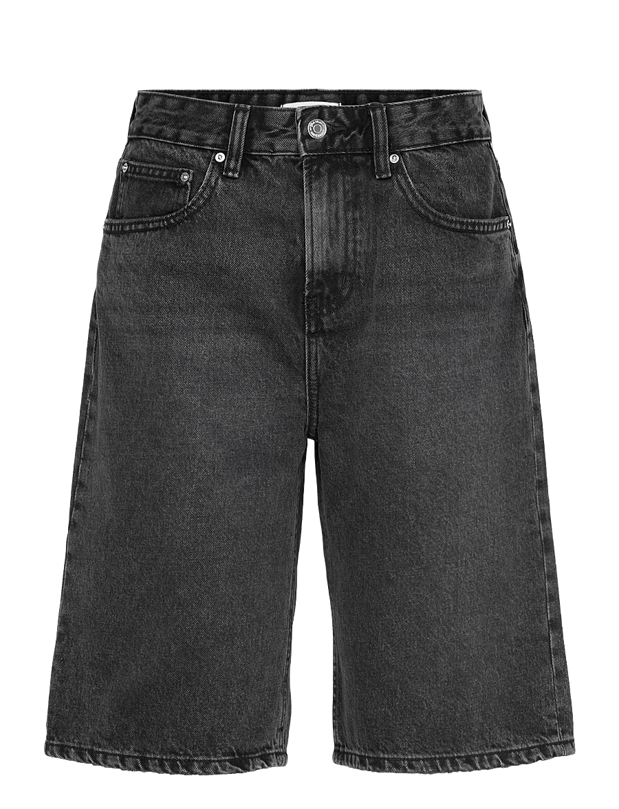 Gina Tricot - Baggy denim shorts - short en jeans - offblack - 0