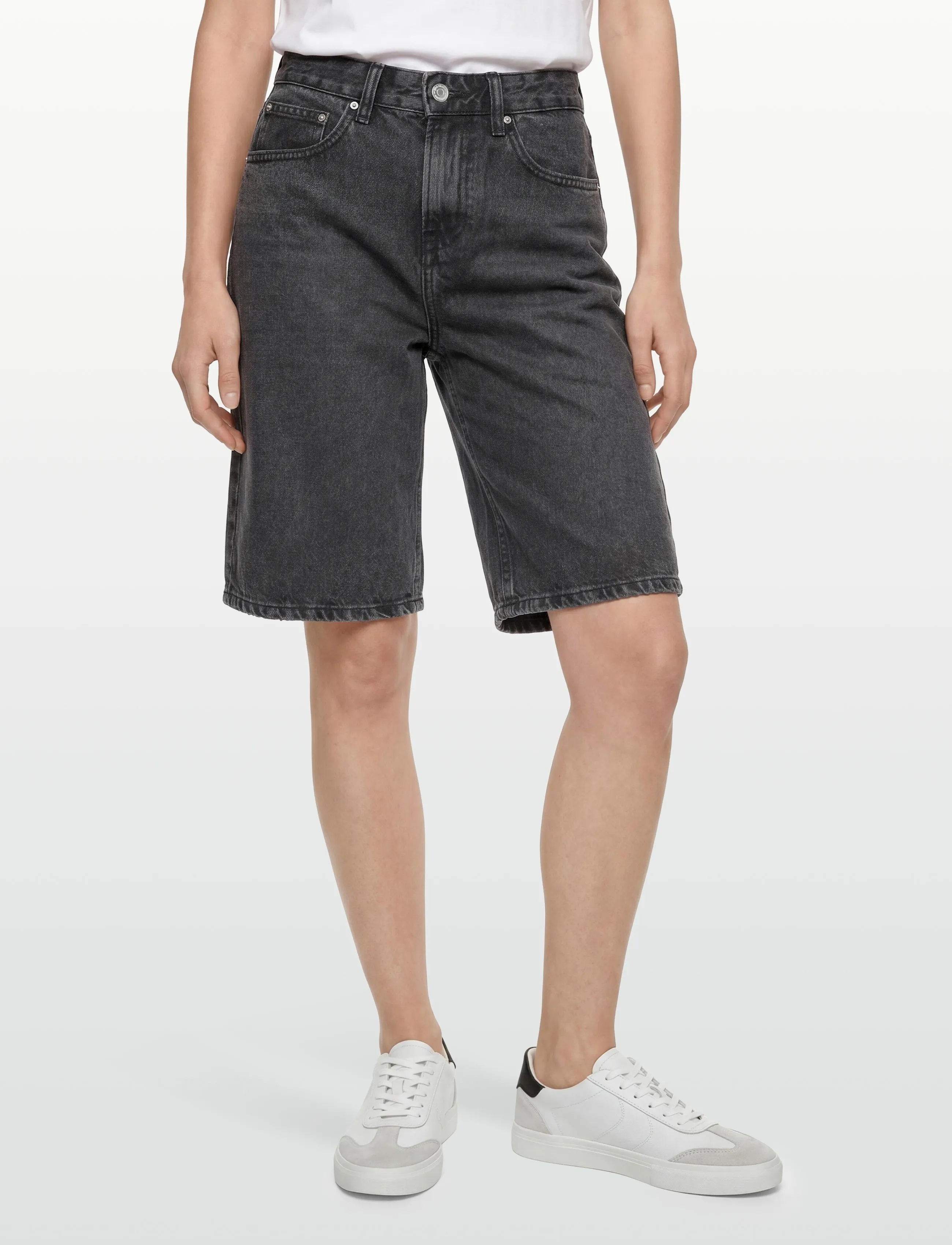 Gina Tricot - Baggy denim shorts - jorts - offblack - 3