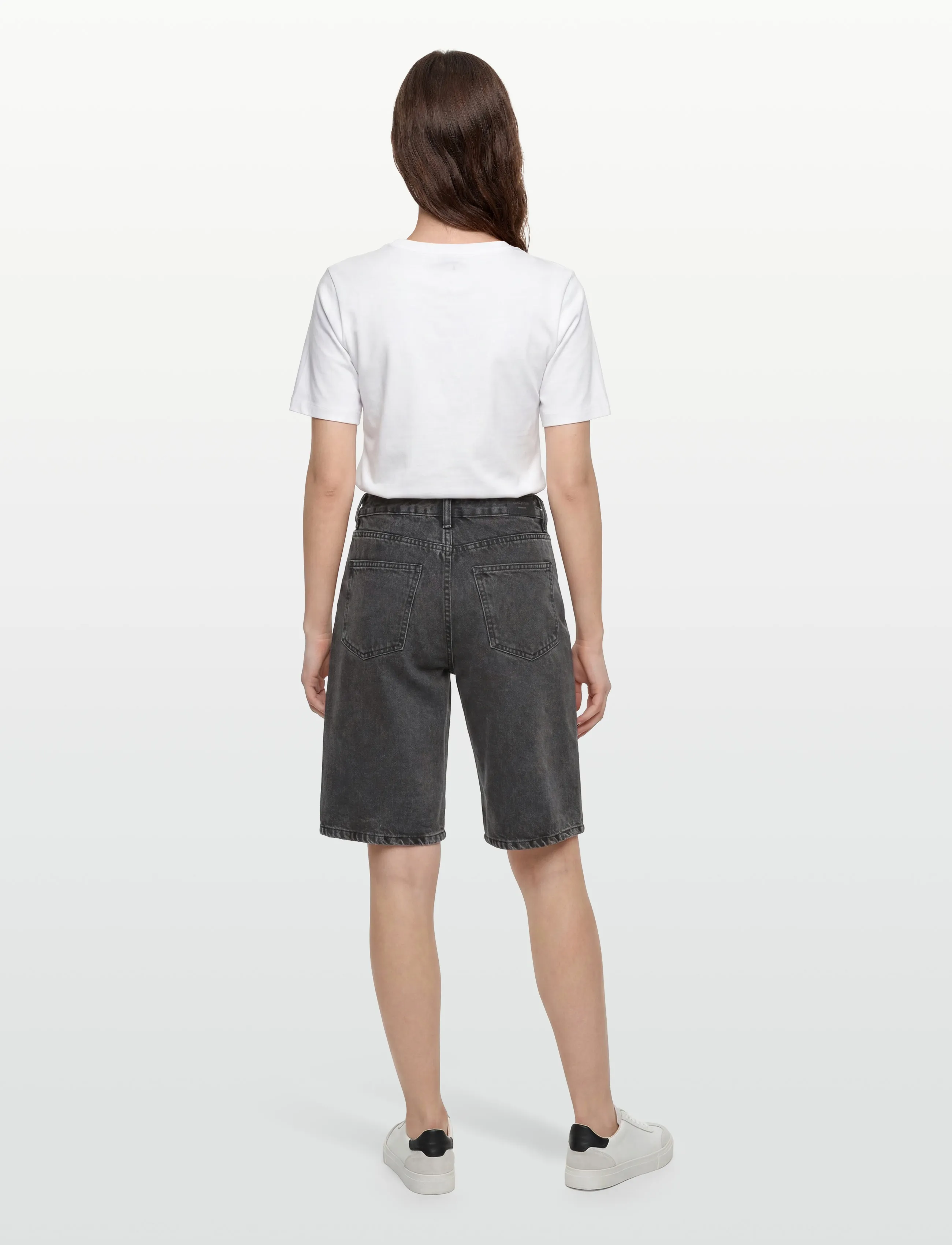 Gina Tricot - Baggy denim shorts - jorts - offblack - 4