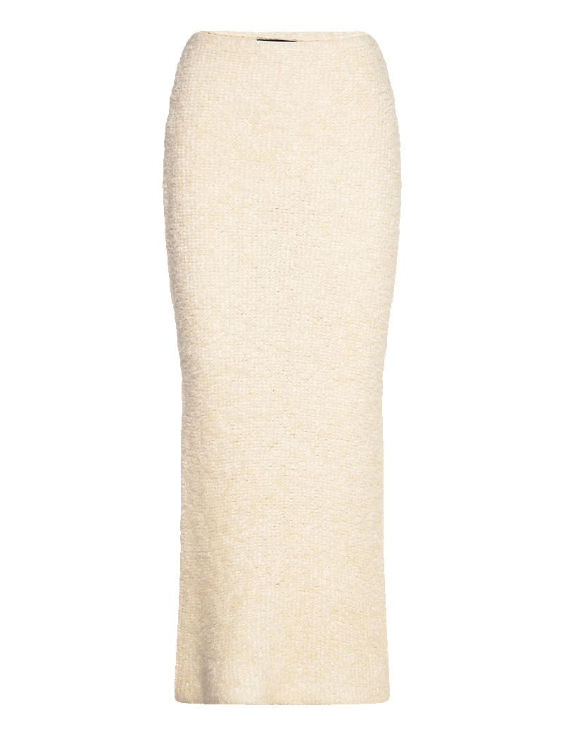 Gina Tricot - Knitted boucle skirt - pliiatsseelikud - cream (1047) - 0