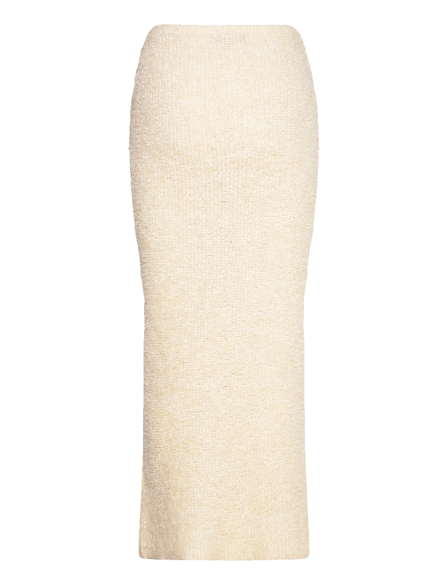 Gina Tricot - Knitted boucle skirt - pliiatsseelikud - cream (1047) - 1