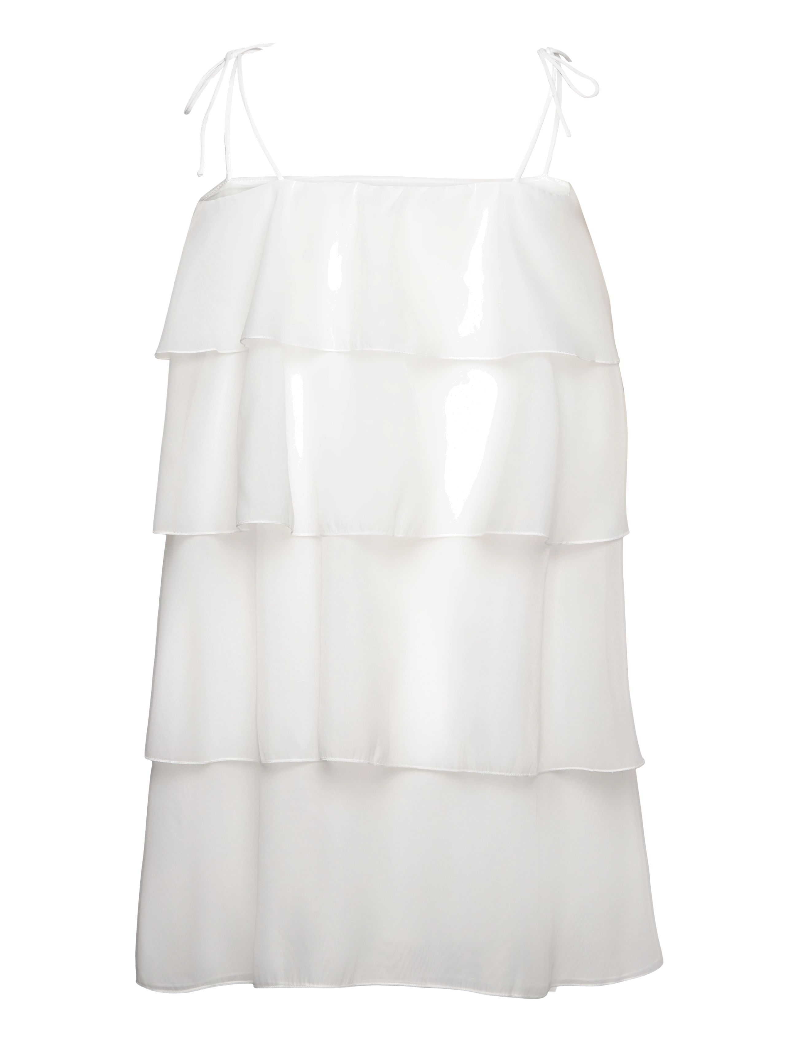 Gina Tricot - Organza frill mini dress - konfirmation - offwhite - 1