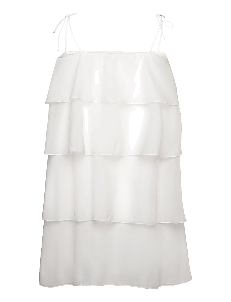 Gina Tricot - Organza frill mini dress - confirmation - offwhite - 1