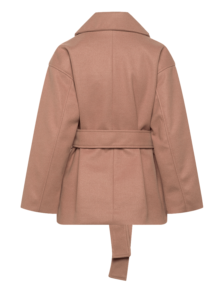 Gina Tricot - Shawl collar short coat - vinterjakker - camel (7022) - 1