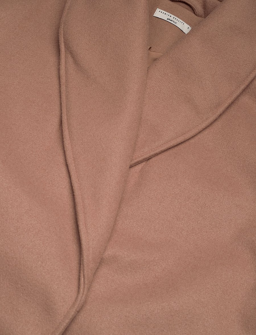 Gina Tricot - Shawl collar short coat - vinterjakker - camel (7022) - 2