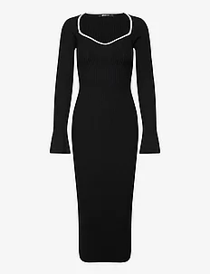 Contrast knitted dress, Gina Tricot