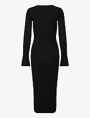 Gina Tricot - Contrast knitted dress - robes moulantes - black (9000) - 1