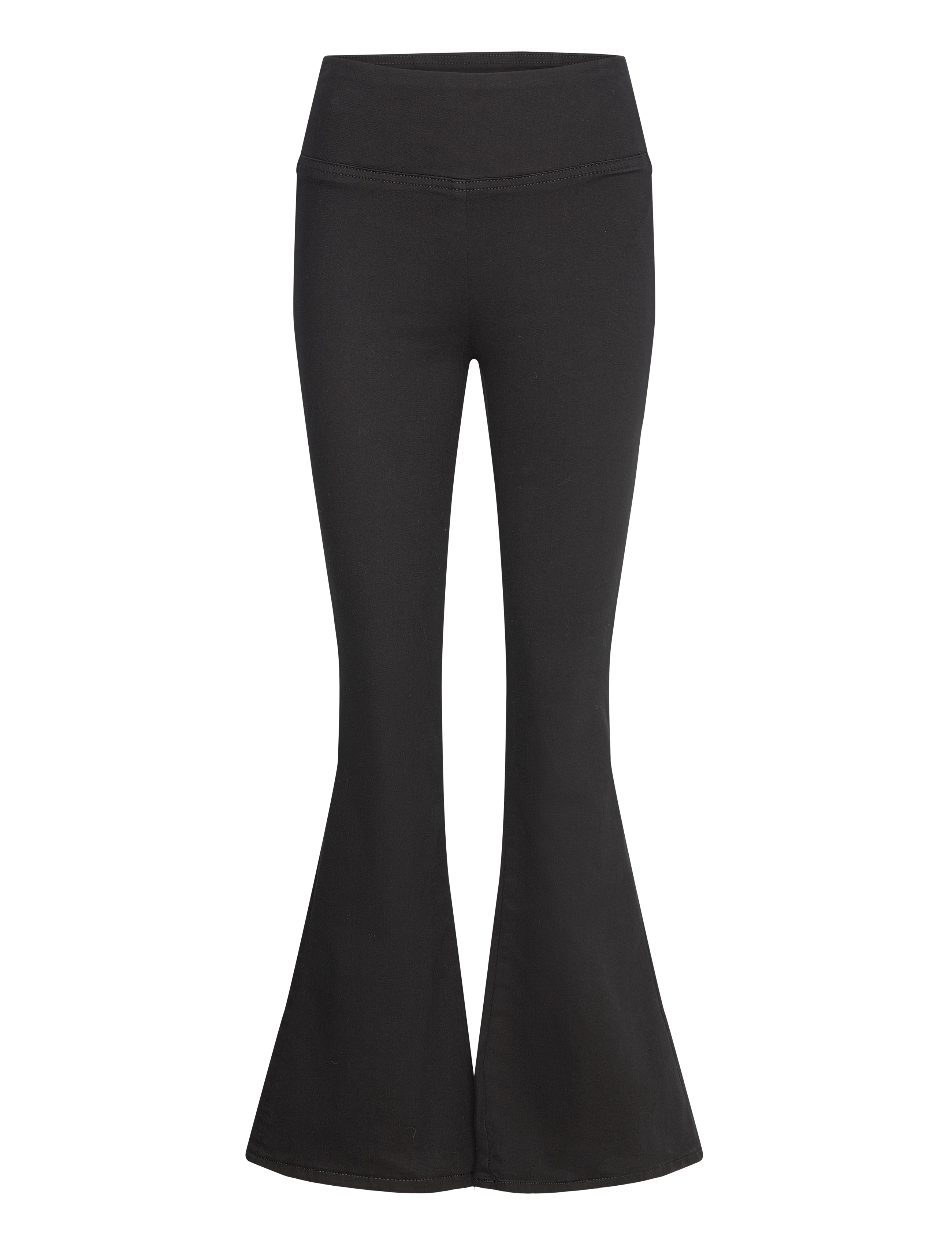 Gina Tricot Soft flare jeans - Flare bukser - BLACK (9000) / black