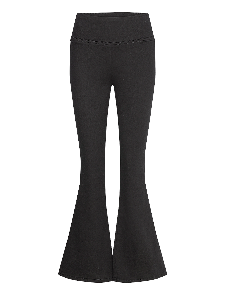 Gina Tricot - Soft flare jeans - flare bukser - black (9000) - 0