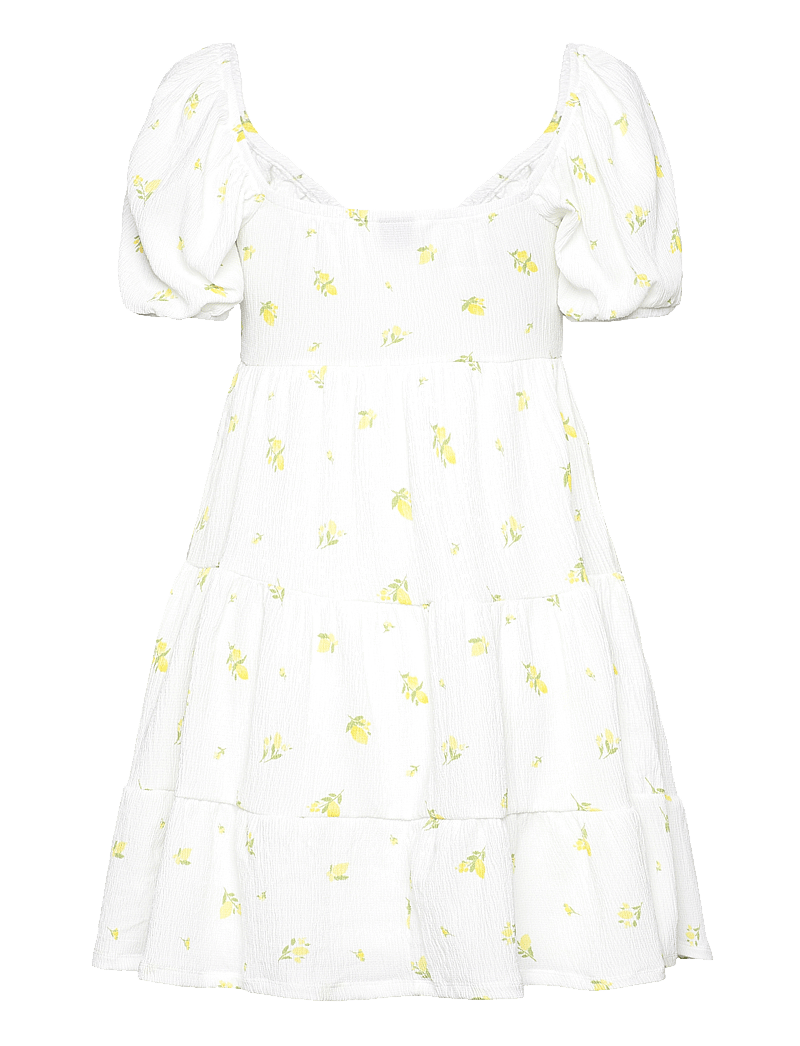 Gina Tricot - Puff sleeve mini dress - konfirmation - lemon ditsy (1566) - 1