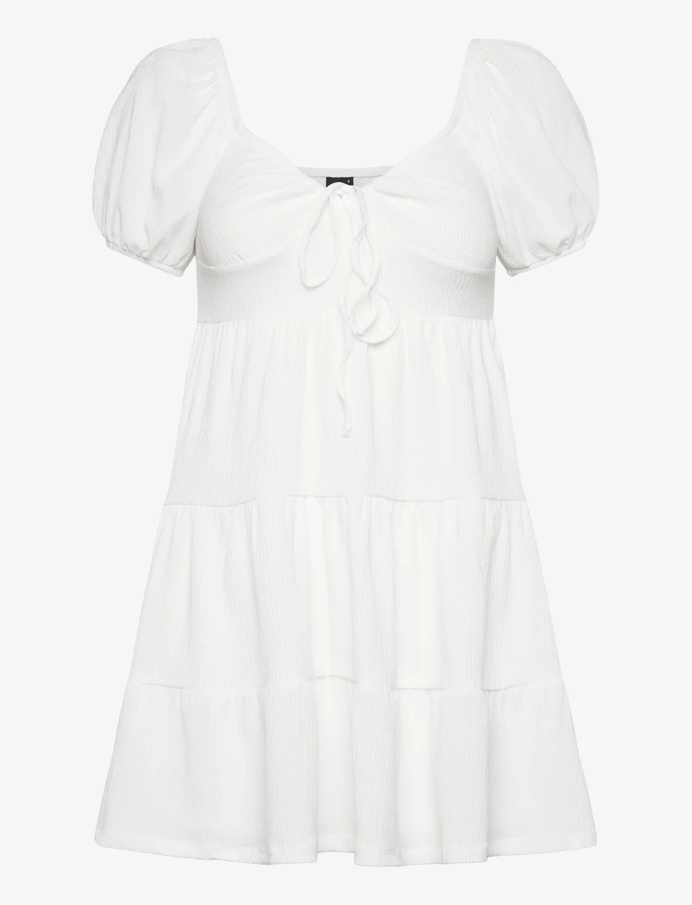 Gina Tricot - Puff sleeve mini dress - rippijuhlat - offwhite - 0