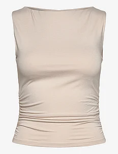 Soft touch boatneck top, Gina Tricot