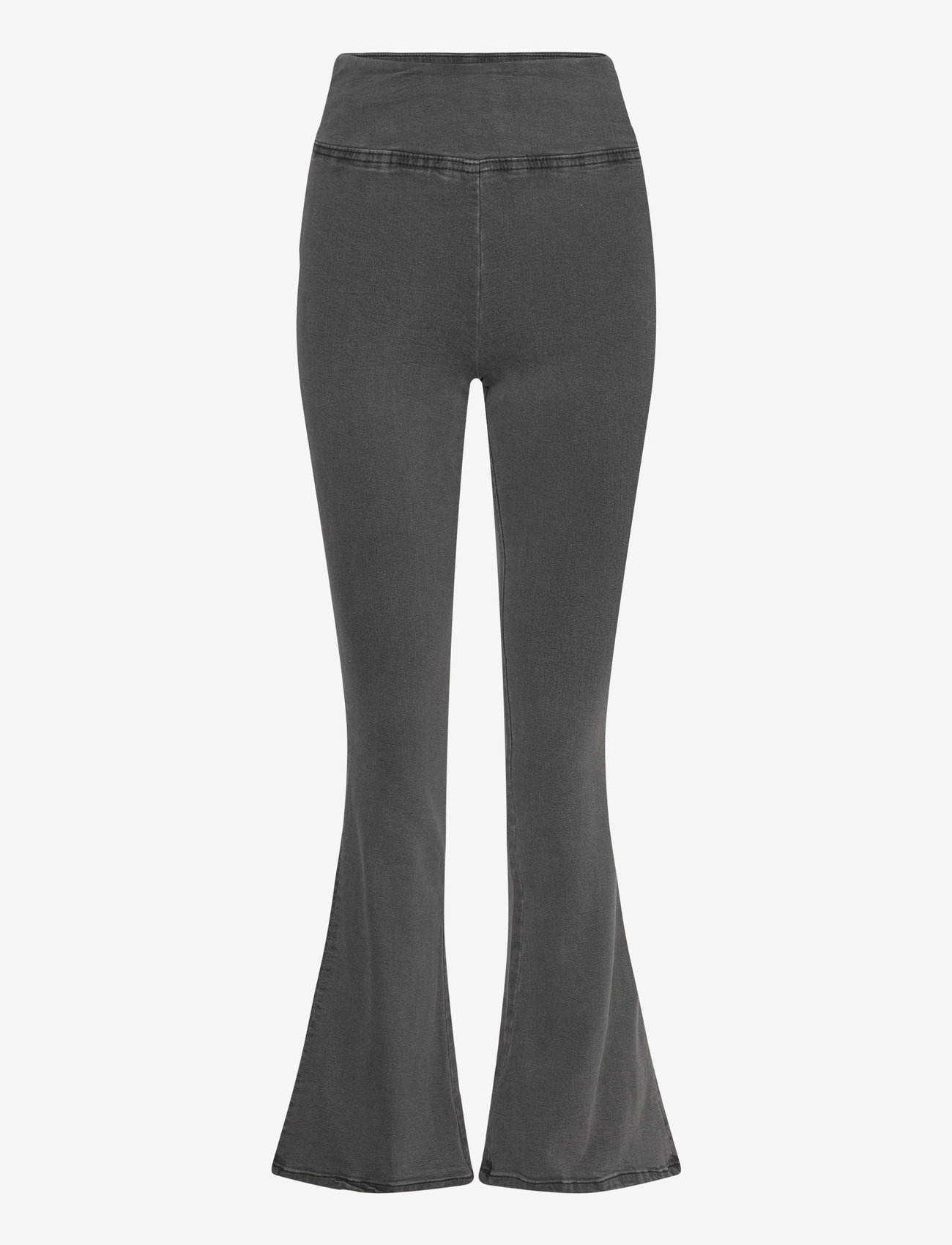 Gina Tricot - Soft flare jeans - flare bukser - grey - 0