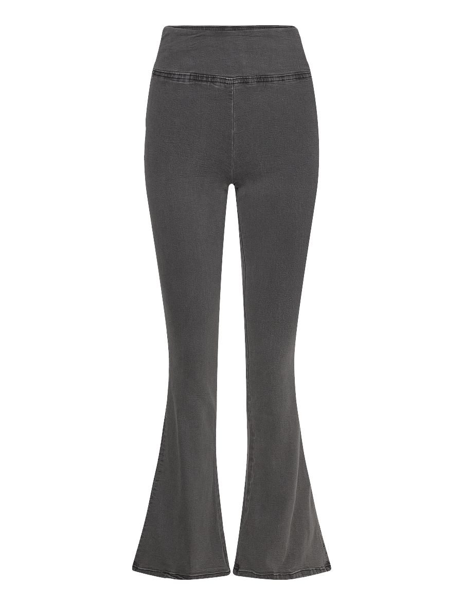 Gina Tricot - Soft flare jeans - utsvängda byxor - grey - 0
